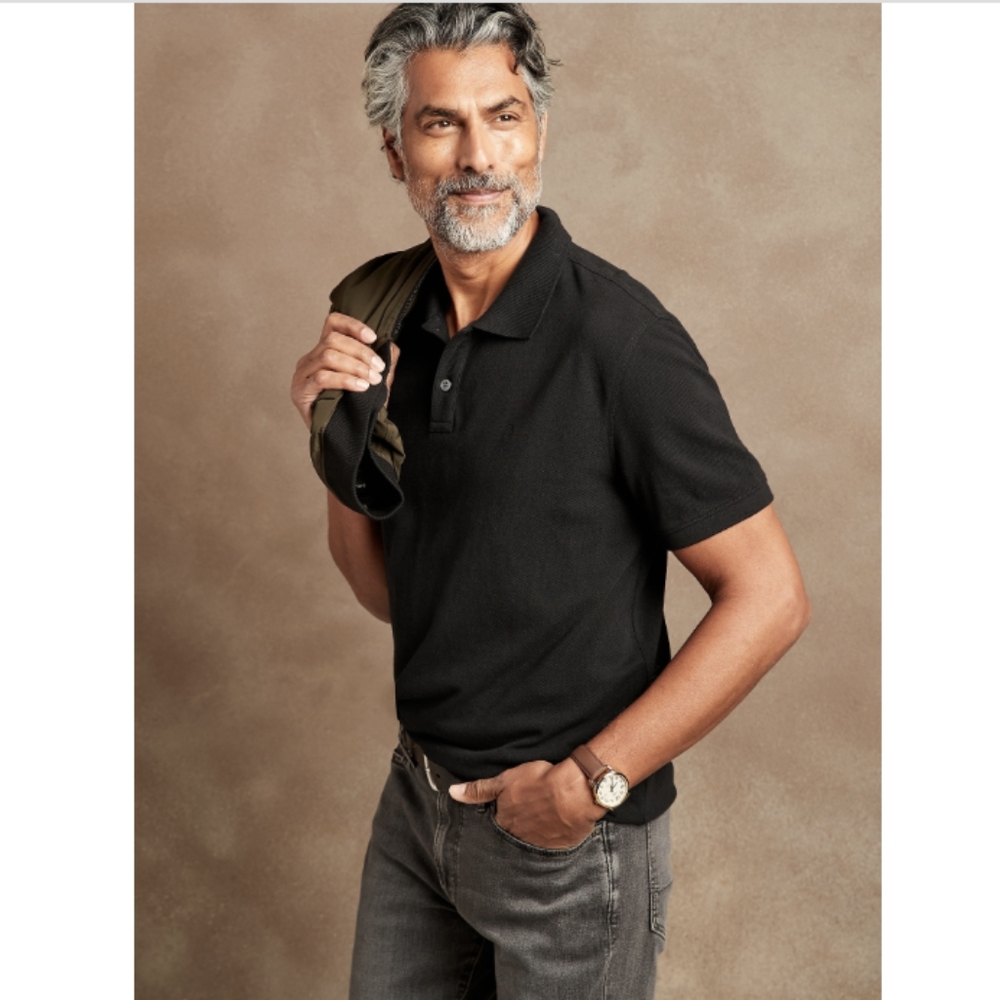 Banana Republic Monogram Pique Polo- XS